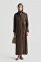 Lacing Detailed Dress Cocoa