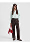 Xside Brown Beli Belt Pack Wide Leg Women's Trousers