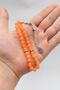 Natural Agate Stone 33 Prayer Beads with Metal Tassel 8mm Sphere Cut 902835 - 3