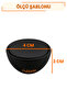 Venus Concave Polymer Button Handle 5 Pcs Matte Black 40 mm Cabinet Drawer Kitchen Wardrobe Furniture Cover - 2
