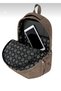 5-Compartment Luxury Crinkle Fabric High School and Middle School Backpack + Monkey Keychain Gift for Women, Men, and Children - 7