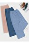 Women's 3-Pack Corded Fabric Patterned Pants & Sweatpants, Casual Homewear Pajamas - 3