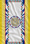 Yellow Mediterranean Ceramic Frame Patterned 70X150 Beach Towel - Digital Printed Bath Towel - 2