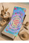 Pastel Batik Good Vibes Written 70X150 Beach Towel - Cotton Bath Towel - 5