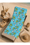 Turquoise Coconut and Tropical Sea Pattern 70X150 Beach Towel - Digital Printed Fade-Resistant Bath Towel - 5