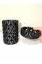 Sweet Hearts Set of 2 Aesthetic Heart Makeup Organizer and Jewelry Organizer - Black 11cm - 3