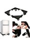 Adjustable Appliance Stand Base with Wheels, Heavy-Duty Moving Trolley for Refrigerator Washing Machine - 3