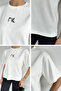 Cream Women's Crew Neck Front Printed T-Shirt - 3