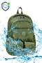 Khaki Unisex Backpack – Multi-Compartment, Zippered, Multi-Pocket School and Daily Bag - 3