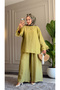 6579 - Stylish and Comfortable Olivia Jacquard Soft Viscose Fabric Loose Women's Set - 2