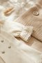 Ecru Lace Collared 3-Piece Baby Set - Cotton Top, Pants and Bandana Set - Vintage Style Luxury Baby Set - 5