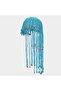 Hand-crocheted bohemian beach hat beads/tassels.