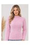 Women's Plush Fuzzy Knitwear Sweater Crew Neck Long Sleeve Soft Knitted Sweater