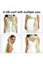 Scarf 160x50cm thin beach sun protection women's lightweight. - 2