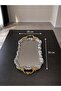 Luxury Silver Royal Model Stainless Steel Serving, Promise, Engagement, Tea, Coffee Presentation Tray with Handle