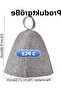 Stylish felt hat, suitable for sauna and wellness, head protection, unisex accessory, grey. - 3