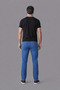 Cotton Denim Pocketed Indigo Cotton Trousers Jean - 5