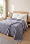 Dama Pattern Double Pique Gray 200X230 - 2