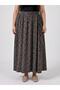 Plus Size Women's Cotton Skirt with Elastic Waist - 2