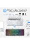 لوحة مفاتيح ميكانيكية RK100 لاسلكية/بلوتوث/سلكية بتقنية RGB، 100 مفتاح و3 أوضاع اتصال - 4