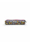 Patterned White Color Zippered Small Pencil Case