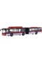 Majorette Man Lion's City Red White Metal Toy Bellows City Bus 20 cm - 2