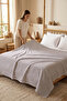 Cotton Collection Dash Double Pique Purple 210X230 cm - 5