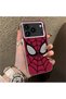 iPhone 17 Pro Max Compatible Silicone Edge Hard Back Case Couple Spiderman Patterned Phone Case - 3