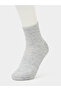 Pack of 3 - Solid Ribbed Cuff Ankle Socks - 4