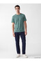 Green Crew Neck Men's Pajama Top - 2