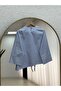 Ferhan Striped Asymmetrical Blouse-Ss13202 Blue - 6