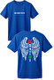 Motorcyclist Motorcycle Design Printed Back Wing Detail One down Five up 1N23456 Regular Fit T-Shirt