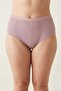 Women's 5-Pack Cotton High-Waist Plus Size Panties - Tiny Polka Dot Gathering Underwear Set - with Sleep Band Gift - 6