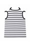 Benetton Girl's Striped Blouse with Text Detail, Ages 4-14, Dark Blue - 2