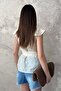 Women's Blouse Double Breasted Collar Flounce Sleeves Tie Waist Yellow - 5