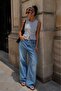 Women's Sleeveless Ribbed Buttoned Crew Neck Short Cut Blouse