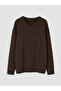 Crew Neck Boys' Knit Sweater