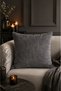 Anthracite Gray Textured Decorative Throw Pillow Cover 43X43 cm Modern Solid Color