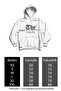 Unisex Minimal Fire Printed Hooded Sweatshirt with Kangaroo Pocket, 100% Cotton, 3 Thread Sweatshirt - 2