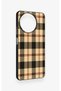 Realme 11 Compatible Cream Plaid Patterned Silicone Case - 3