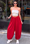 Sandy Fabric Lace-Up Shalwar