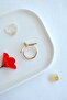 Adjustable Bow Ring with Zircon Stone - 3