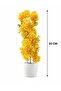 Artificial Yellow Decorative Plant Tree with Small Seramic Pot, 33CM - 3