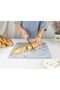 Glass Cutting Board 16"x12": Tempered Glass Kitchen Counter Protector - Durable- Scratch-Resistant, Heat-Proof - Design 3 - Grey Marble Effect - 3