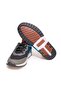 Black Color Lace-Up Genuine Leather Men's Shoes - 3