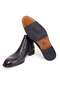 Black Color Laceless Genuine Leather Men's Boots - 3