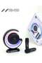 Wireless Lightshow Speaker With Two Wireless Microphones