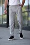 Old Money Fabric Trousers with Belted Pleated Belt Detail - 5