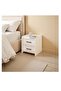 Bedside Table with 2 Drawers, Modern Nightstand for Bedroom | Simple Bedside Cabinet & Storage Side Table, End Table for Home (CT055) - 8