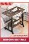 Bedroom Side Table,Small Standing Desk Adjustable Height,Rolling Computer Desk,Mobile Standing Desk with Wheels,Portable Stand Up Desk,Tall Computer Table,Adjustable Desktop Sit Stand Desk - 2